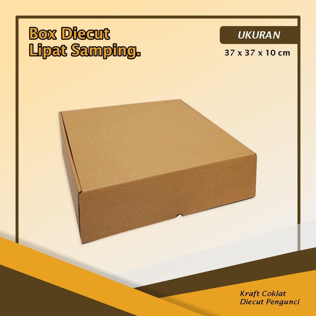

Kardus/Box DC LS - Ukuran 37 x 37 x 10 Cm - Packing Box/Gift Box/Custom Sablon Printing
