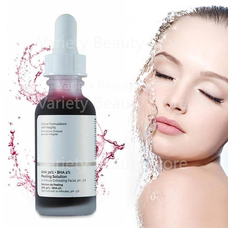 The Ordinary AHA 30% + BHA 2% Peeling Solution Skin Care 30ml 10mins Exfoliating Mask