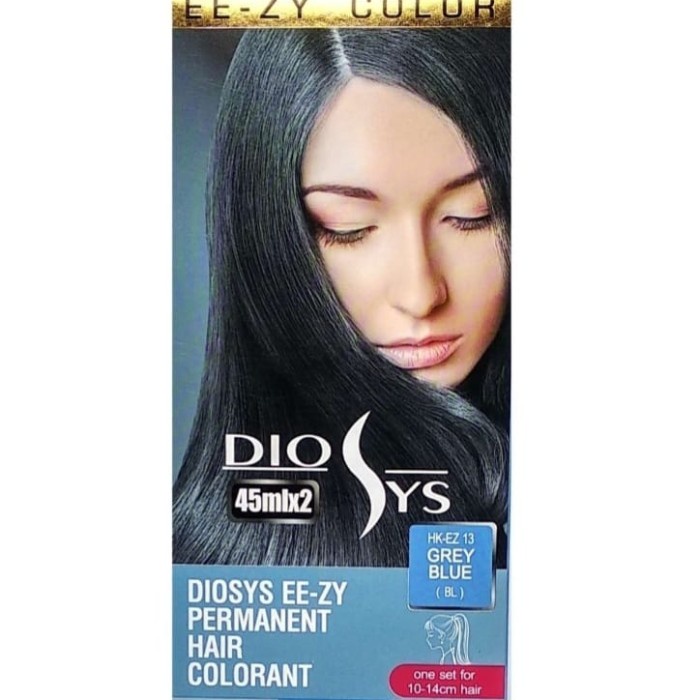 Cat rambut hair color Diosys col. GREY BLUE - grey Blue, 45ml