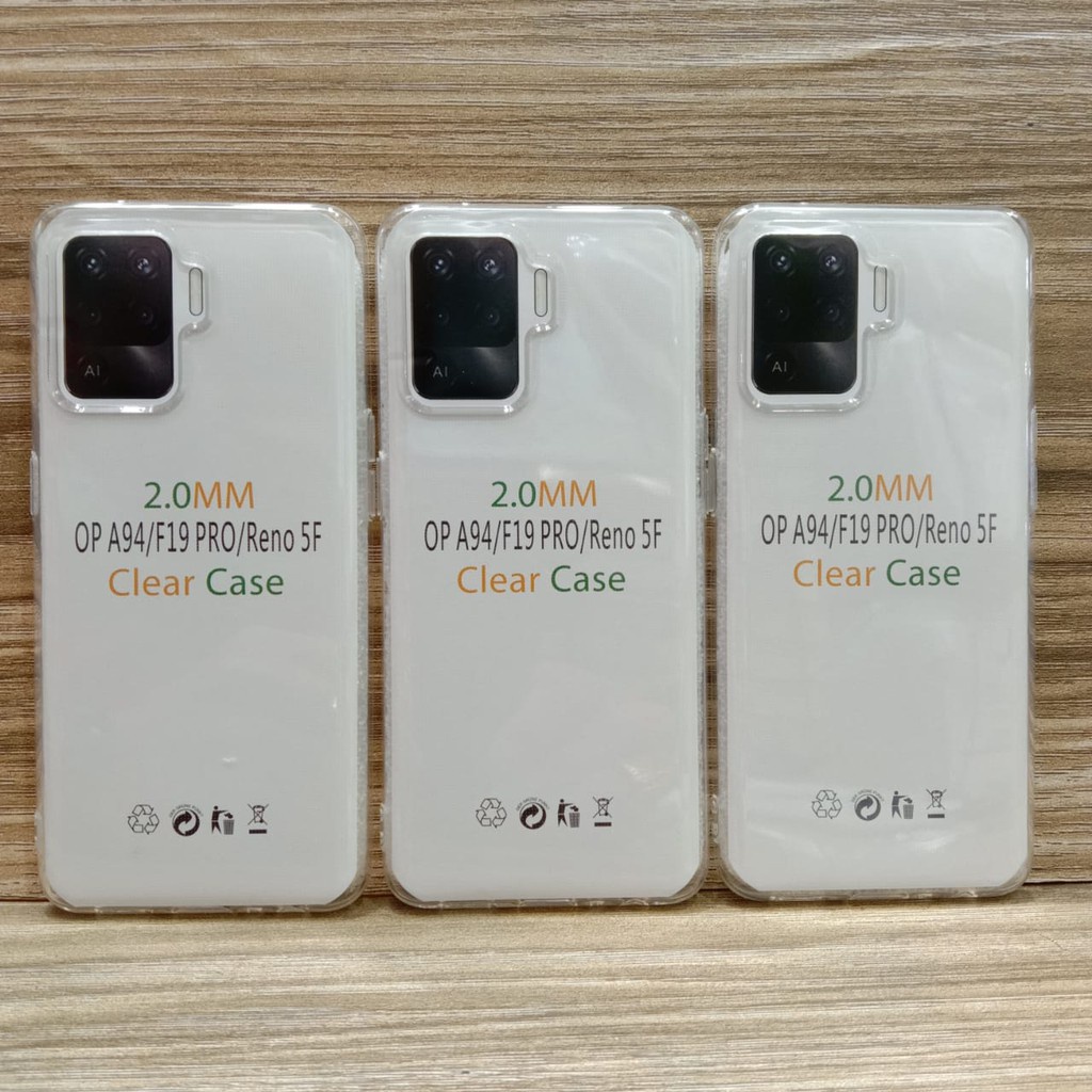 CASE COVER C/C- CASING OPPO RENO 6 5G, RENO 6 4G, RENO 6 PRO 5G, RENO 2 2F, RENO 3/A91, RENO 3 PRO, RENO 4, RENO 4 PRO, RENO 5 4G/5G, RENO 5F 7 7z SOFT CASE BENING TEBAL 2.00MM SILIKON CLEAR CASE JELLY CASE BENING