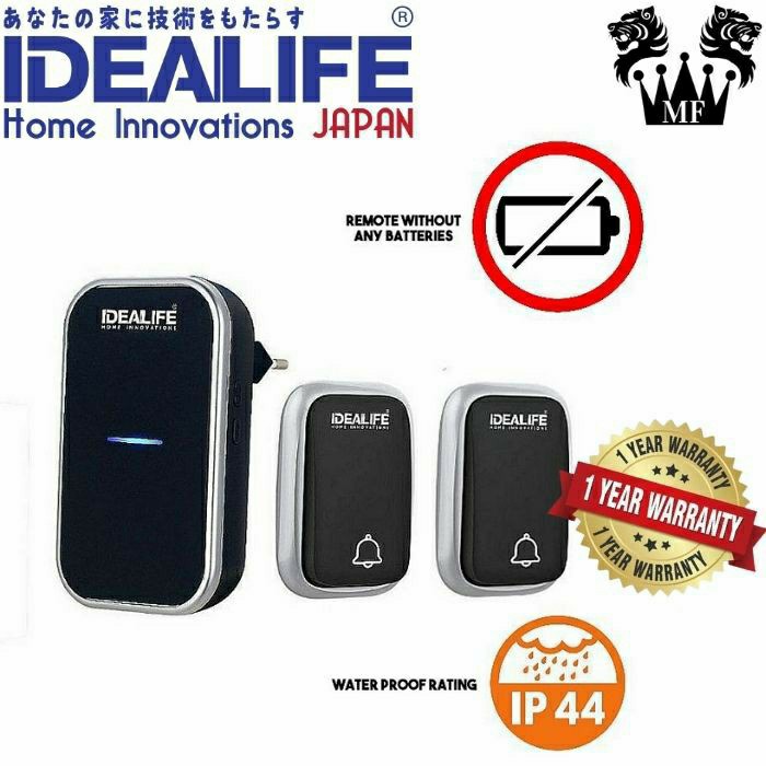 Idealife IL 295S Bell Pintu Rumah Wireless 2 remote 295 S IL295S