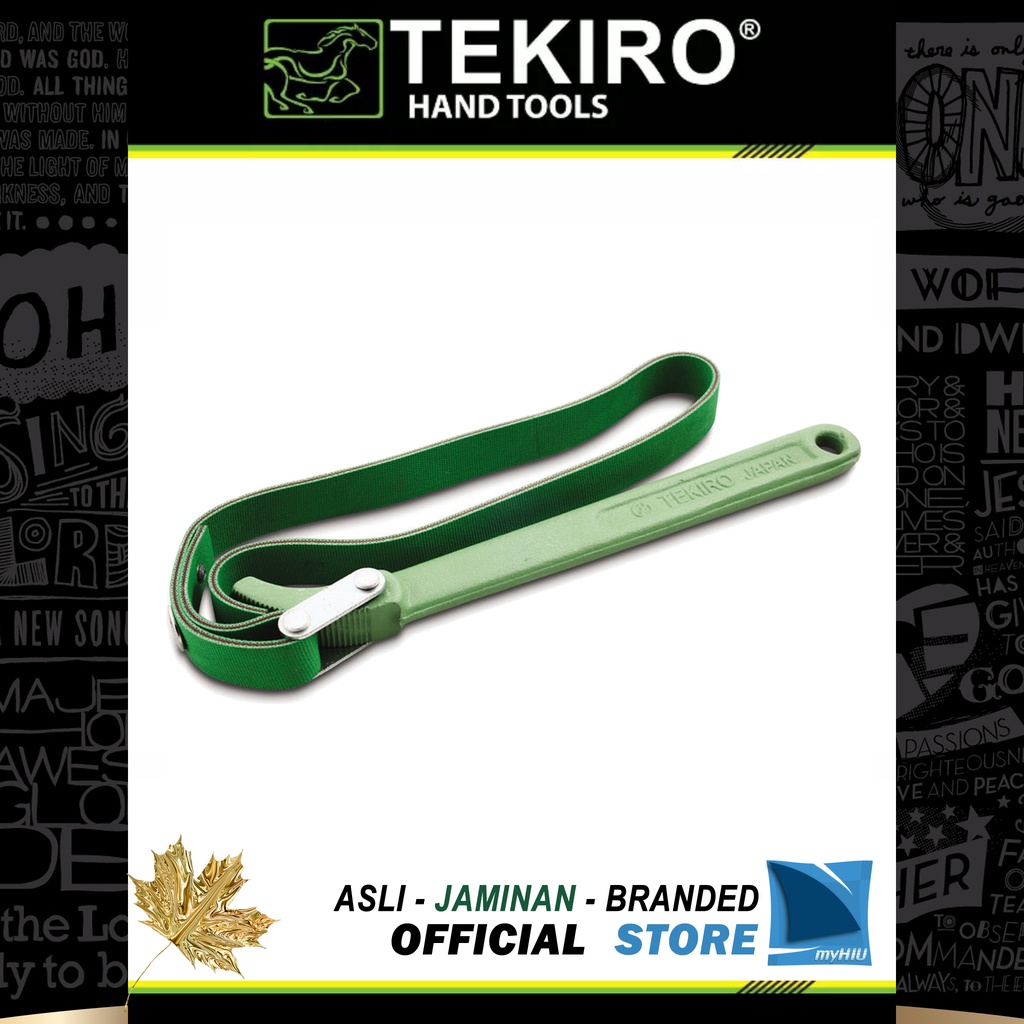 Kunci Saringan Oli 9&quot; inch Belt Model Sabuk / Oil Filter Wrench TEKIRO