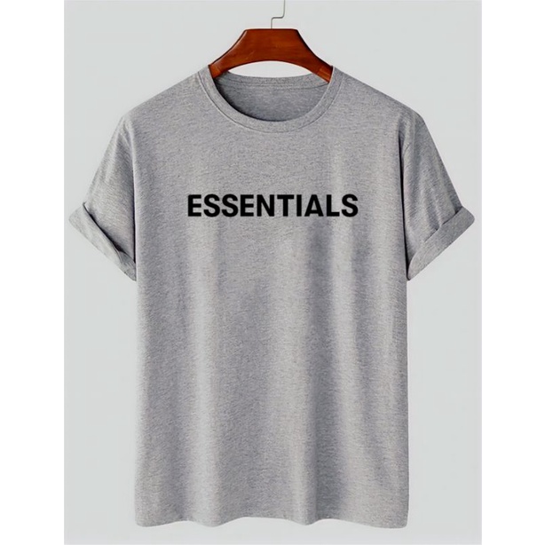 Baju Oblong Pria Essentials Kaos Pria Lengan Pendek Pakaian Atasan Pria Wanita Tshirt Unisex Cod