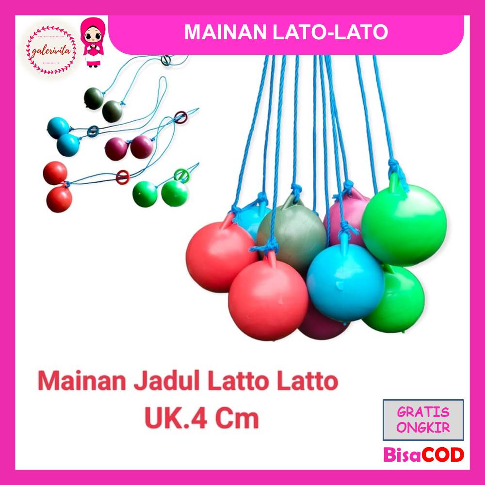 Mainan Viral Lato Lato Warna Warni