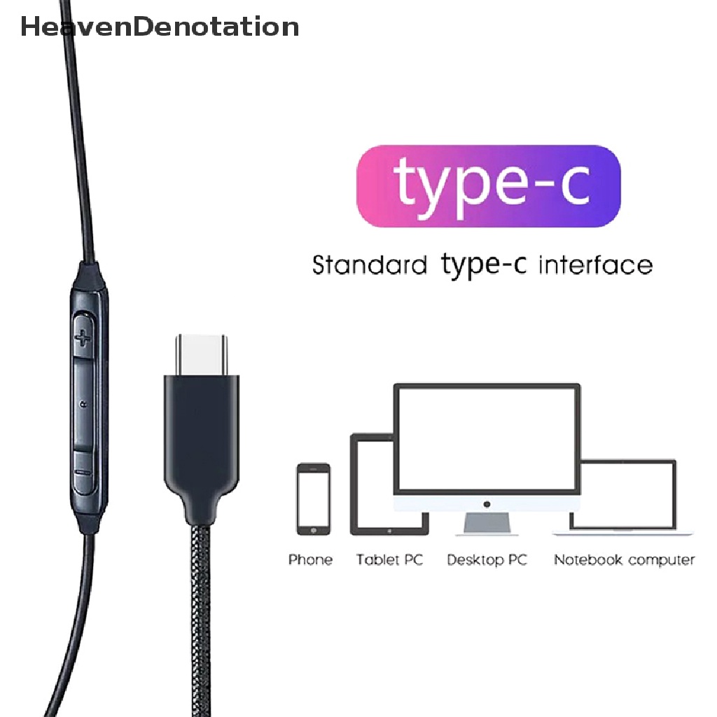 [HeavenDenotation] Earphone Samsung AKG Tipe C Wired In-Ear Headphones Galaxy Note10 /20 HDV