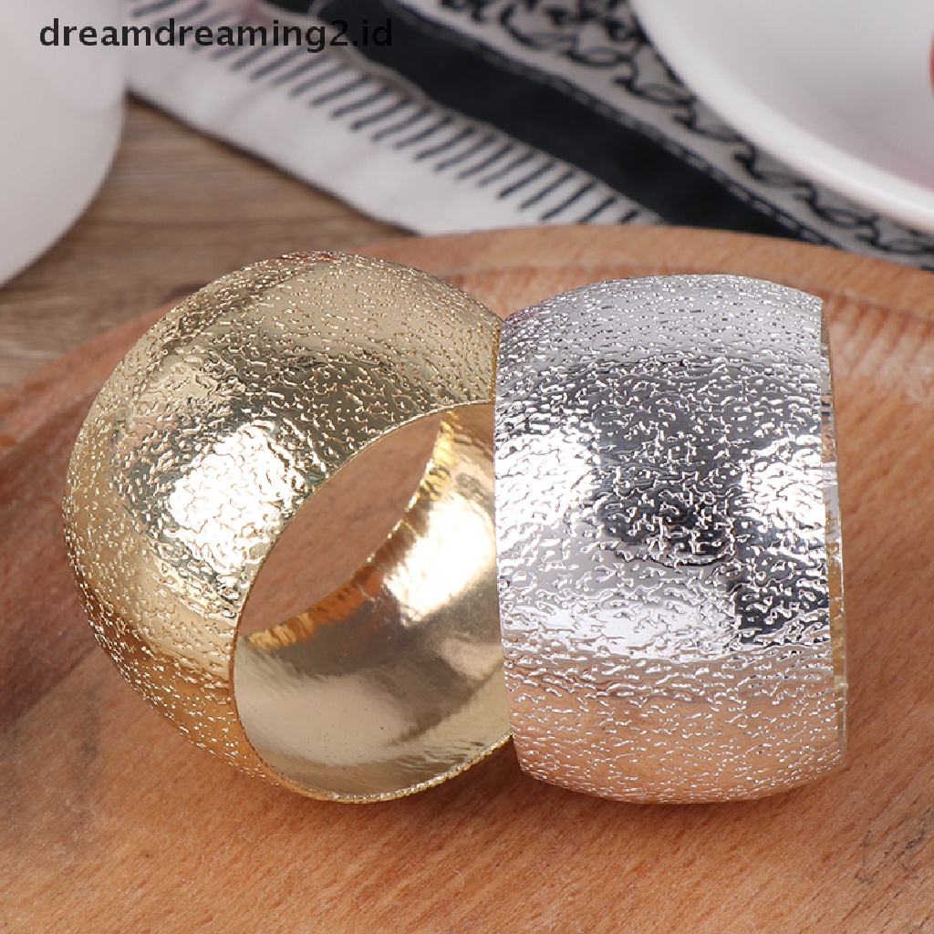 (dream) Napkin Rings Wedding Party Hotel Serviette Gesper Tempat Serbet Dekorasi Meja.