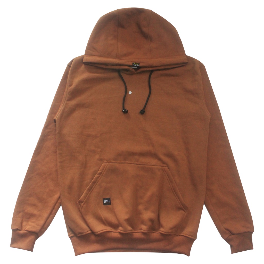 Metamorfosis Clothing - Pullover Hoodie Polos Brown Cotton Fleece / Jaket Cokelat Gelap / Simpel / B