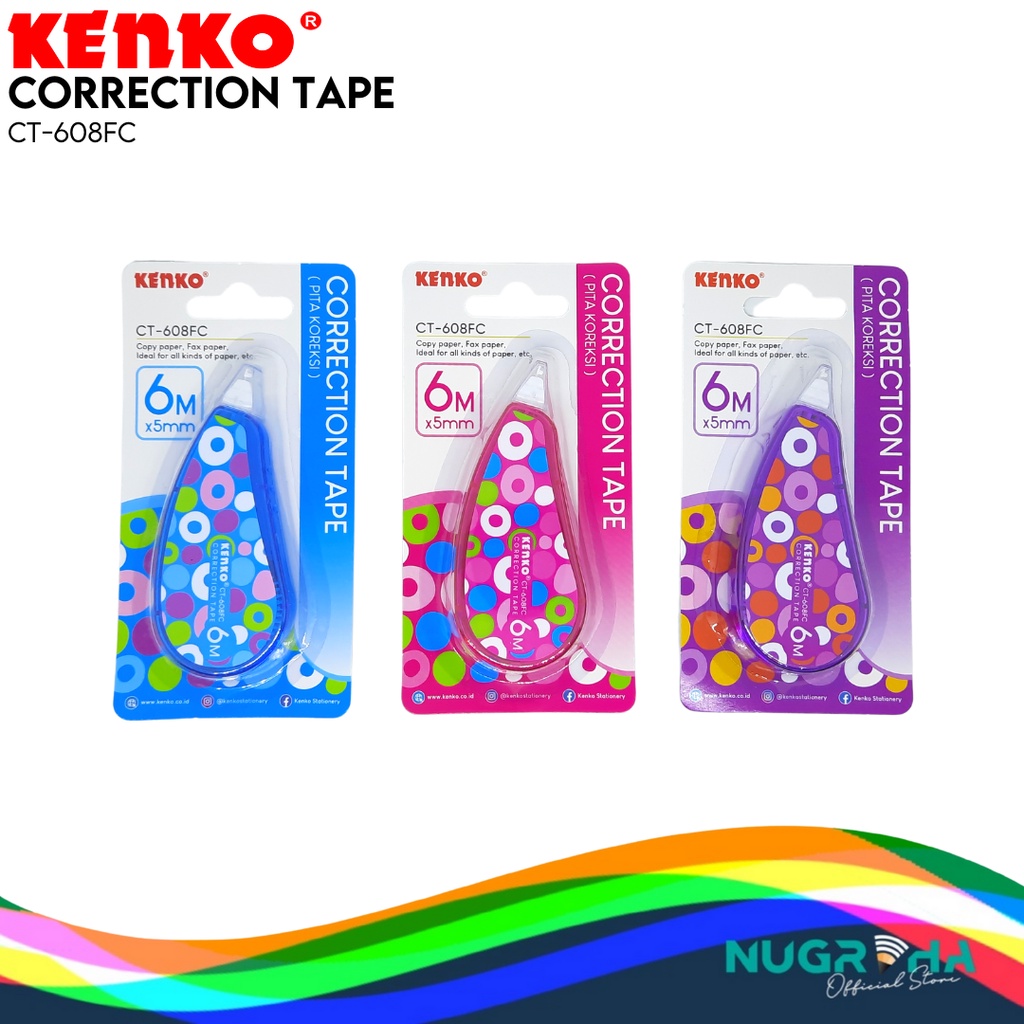 

Correction Tape / Pita Koreksi KENKO CT-608FC