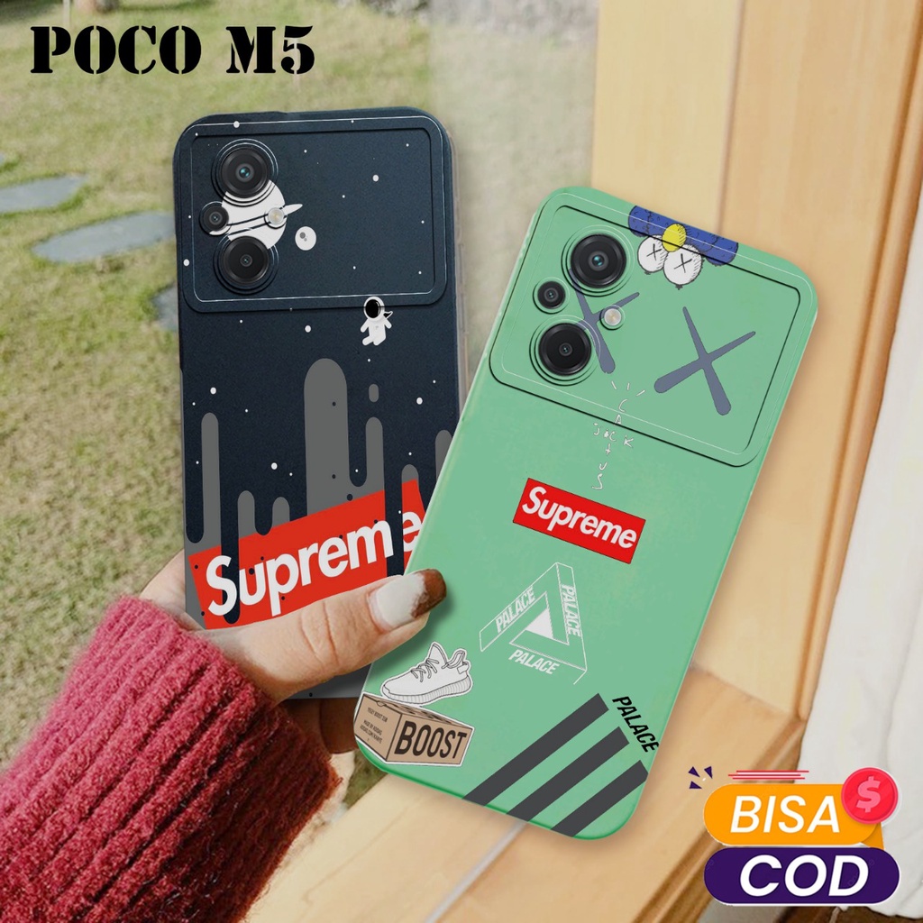 PRO CAMERA POCO M5 - SOFTCASE POCO M5 - CASE HP POCO M5 - CASING HP POCO M5 - MACAROON POCO M5 - KES