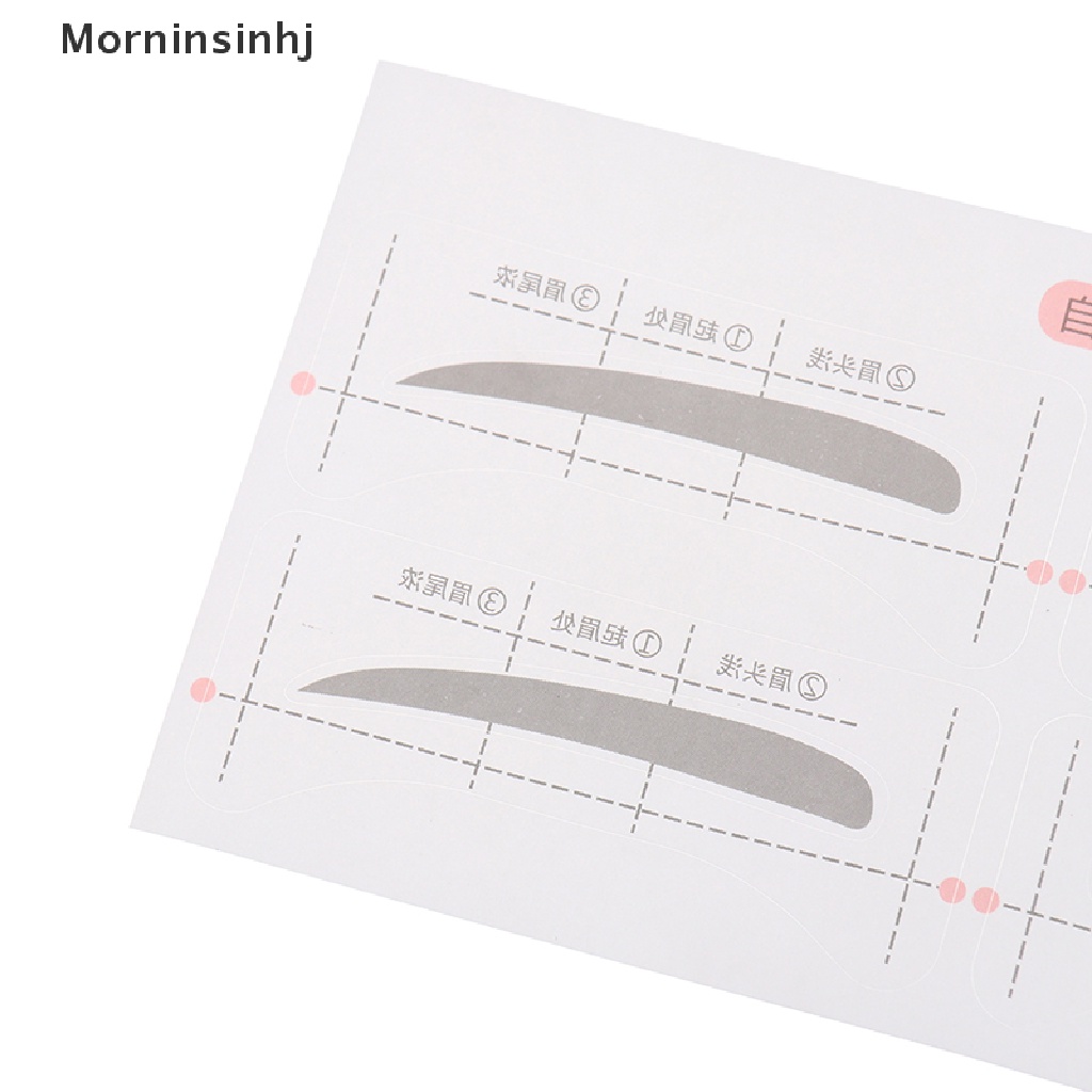 Mornin 24pasang Stiker Template Alis Adjustable Kartu Panduan Stensil Alat Makeup id