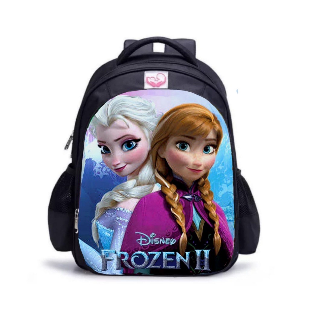 TERBARU RANSEL ANAK MOTIF KARTUN UKURAN 38X13X26 CM - TAS SEKOLAH TK-SD RANSEL ANAK PEREMPUAN KARAKTER TAS FROZEN IMPORT 3D EMBOSS BAHAN DINIR 300