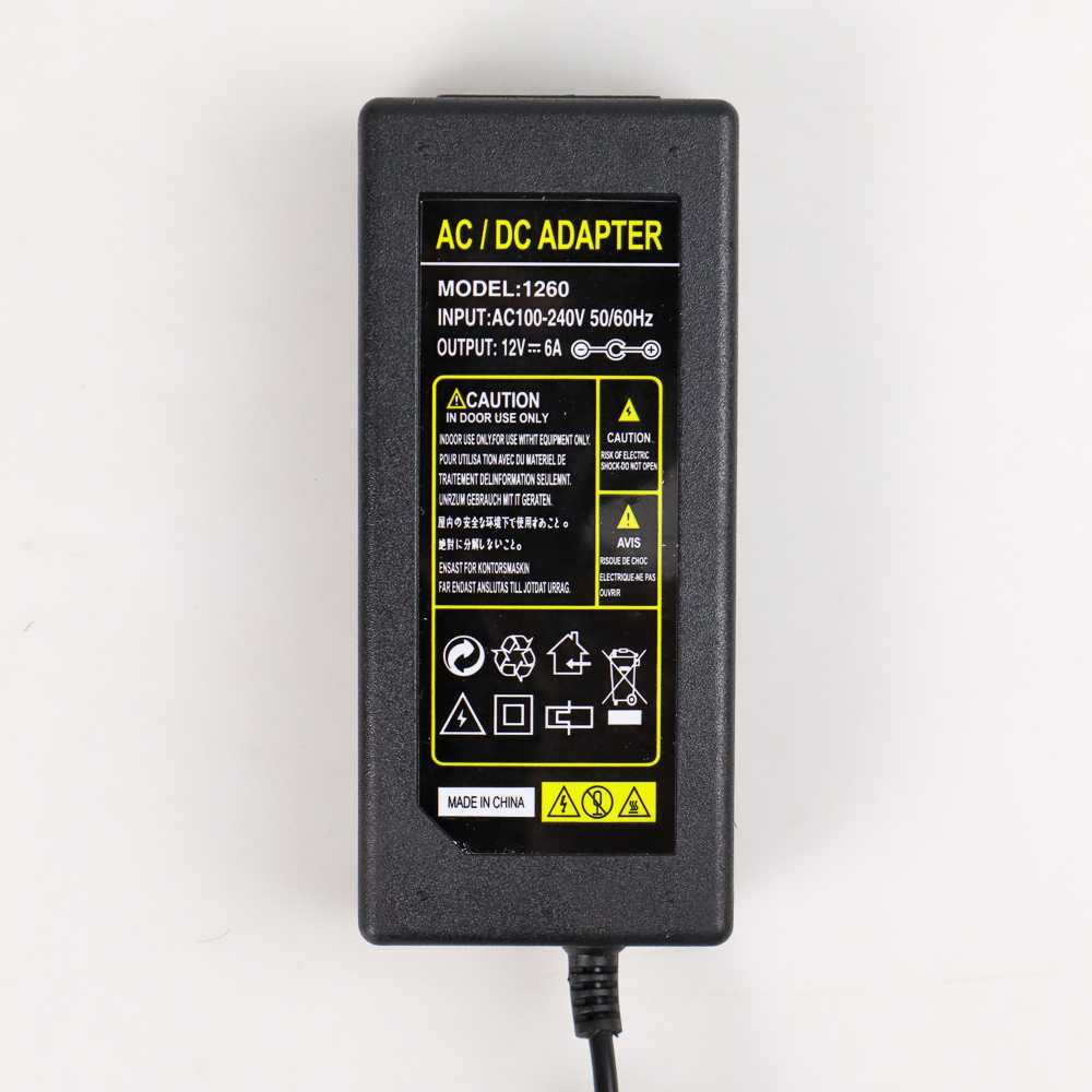 VBS Power Adaptor LED Strip Monitor DC 12V 6A - JC-1260