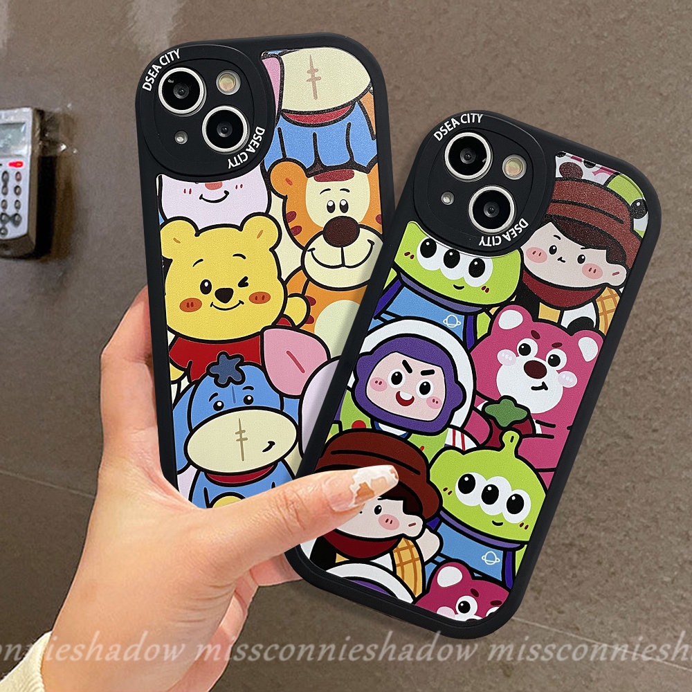 Cute Winnie the Pooh Losto Case Realme C53 C35 C25s C15 C21Y 5i 7i 5 6i 5s C17 5 6s 6 C21 8 C12 C31 C11 C30 GT C25Y C2 C20A C3 C20 C17 9i 8i 8Pro Mainan Disney Kartun Sarung Cerita