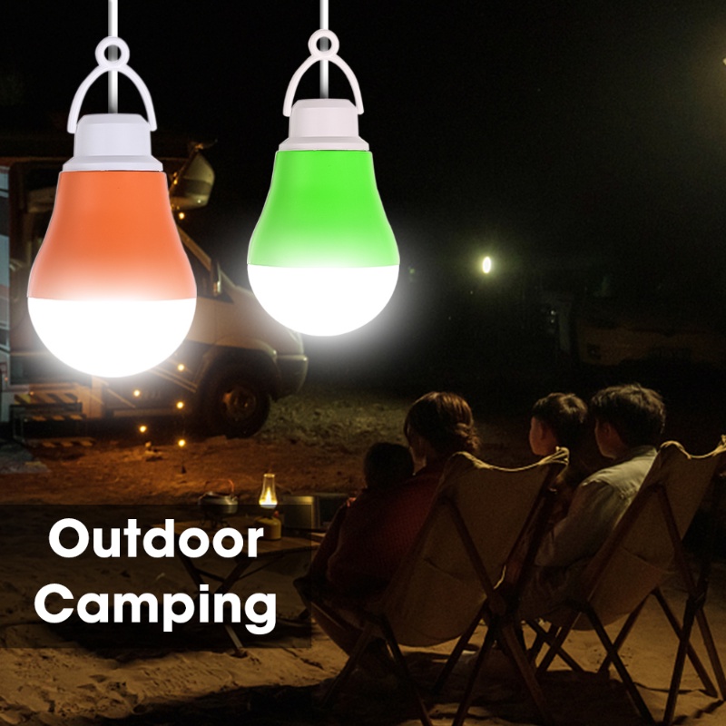 [Random Color] Colorful Emergency Hanging Lamp Extremely Bright Camping Lanterns Portable LED Bulb Tent Light For Outdoor Hiking Fishing Camping