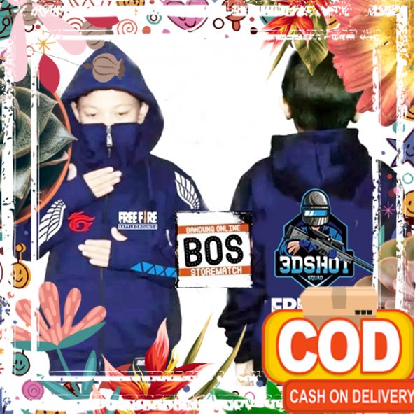Jaket Custom Nama Anak Laki Laki Tanggung Original Lokal Import Model Evos free fire fripayer 4 - 12