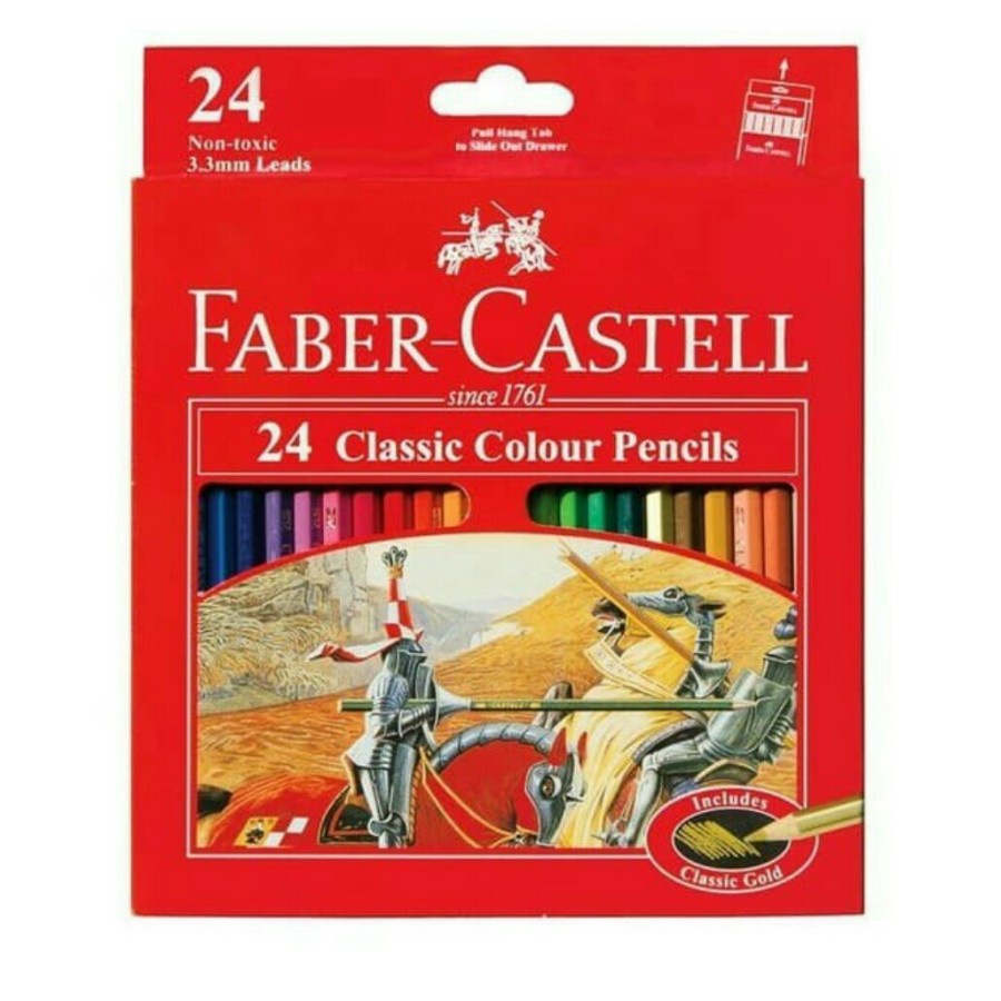 

Pensil Warna Faber Castell Clasic 24 Warna model panjang