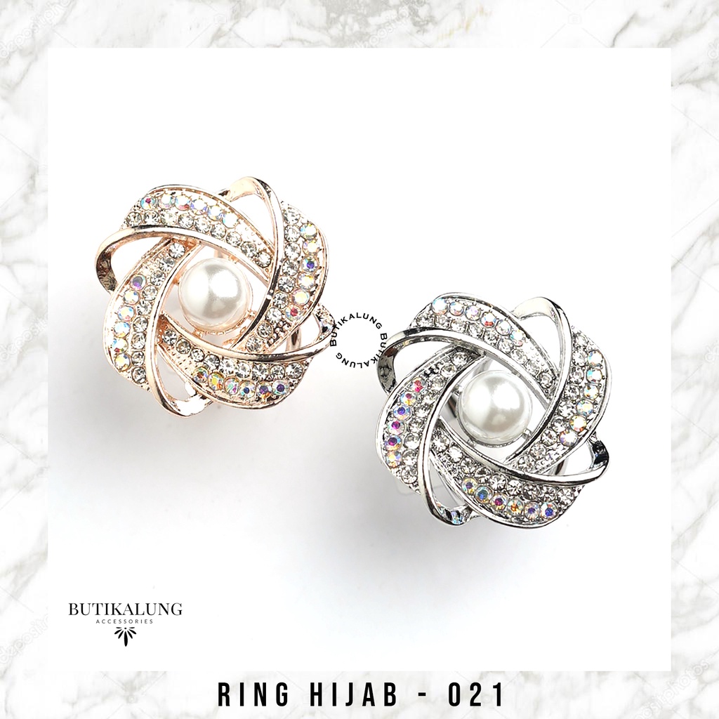 Bros Serut Ring Hijab Cincin Jilbab Aksesoris Muslim 014 - 024