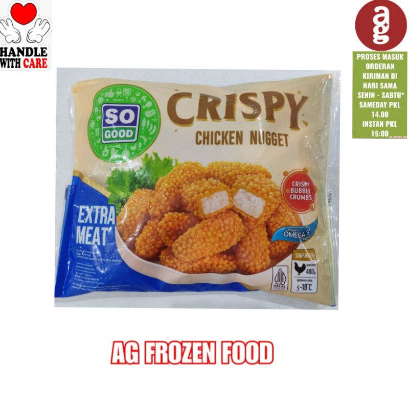 

So Good Chicken Nugget Crispy 450 Gram
