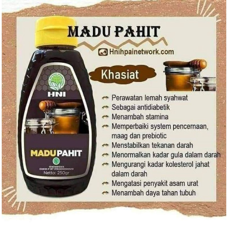 Madu pahit HNI HPAI