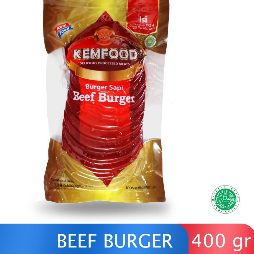 

➹ Kemfood Beef Burger - Daging Sapi Untuk Burger 400gr ➲