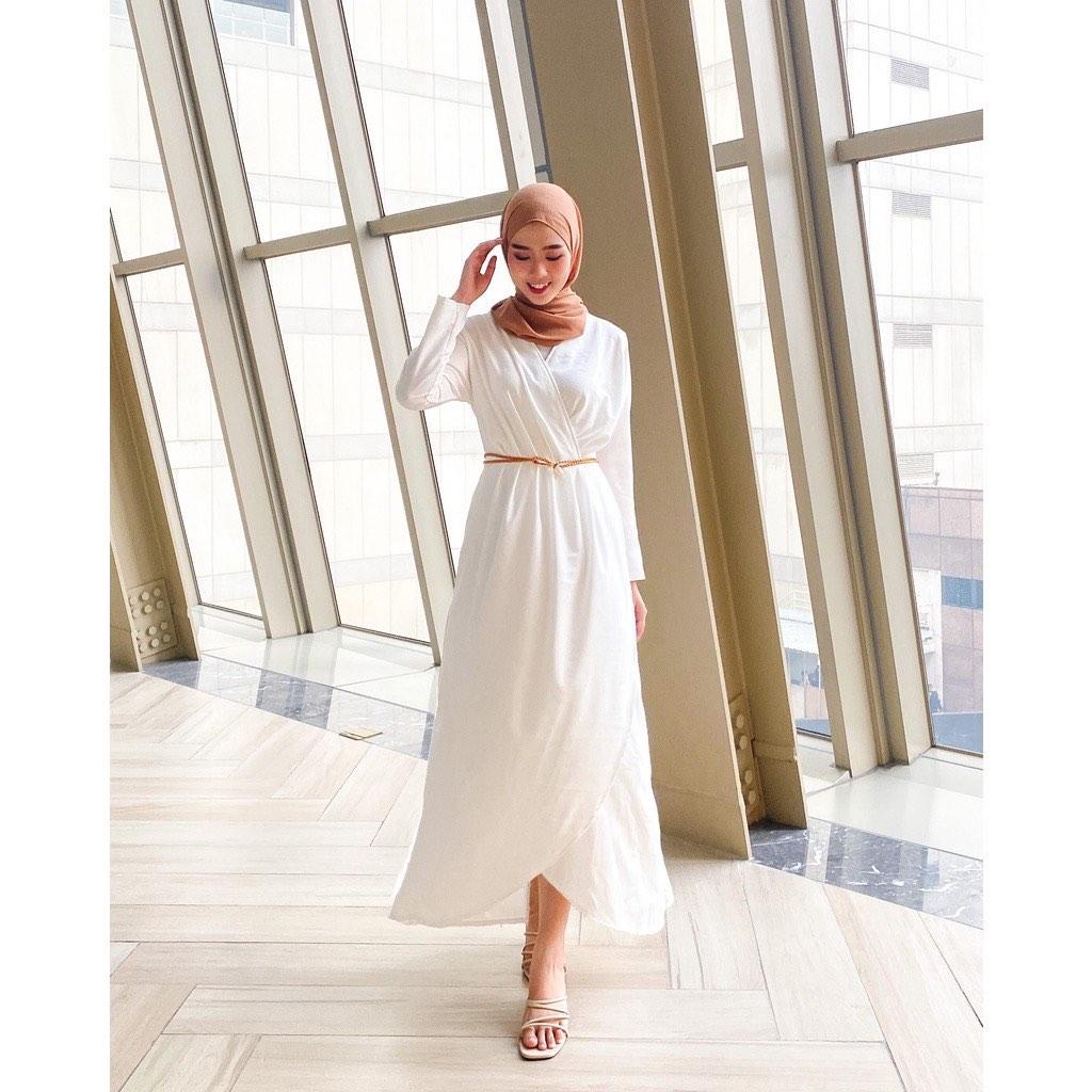 Gamis Kekinian - Ariella Kimono midi Gamis kaftan Wanita Busui Friendly