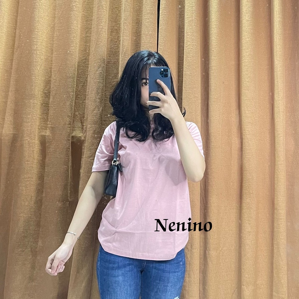 baju kaos oblong wanita terbaru/kaos oblong polos wanita kekinian