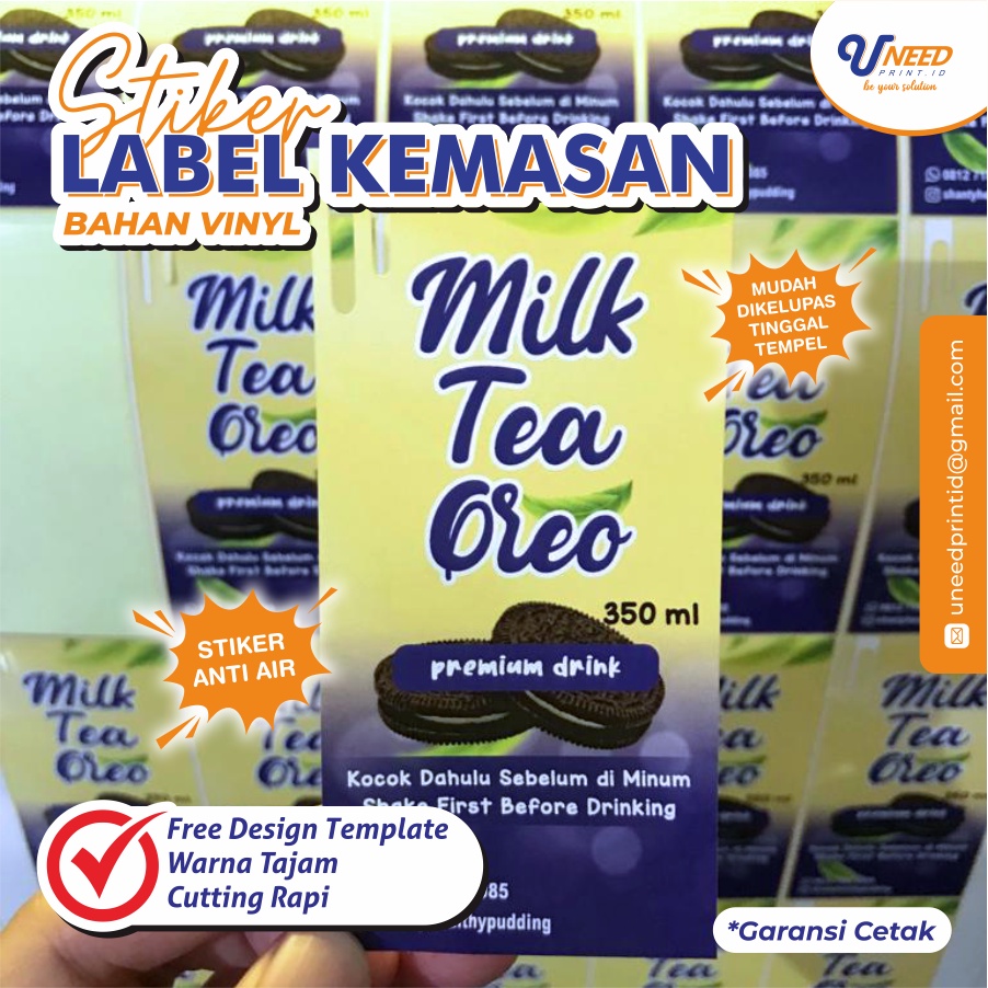 

FREE DESIGN STIKER ANTI AIR - Cetak Sticker Label A3+ Stiker Vinyl Anti Air Sticker Cutting Custom Stiker Label Minuman Sticker Frozen Food Kisscut