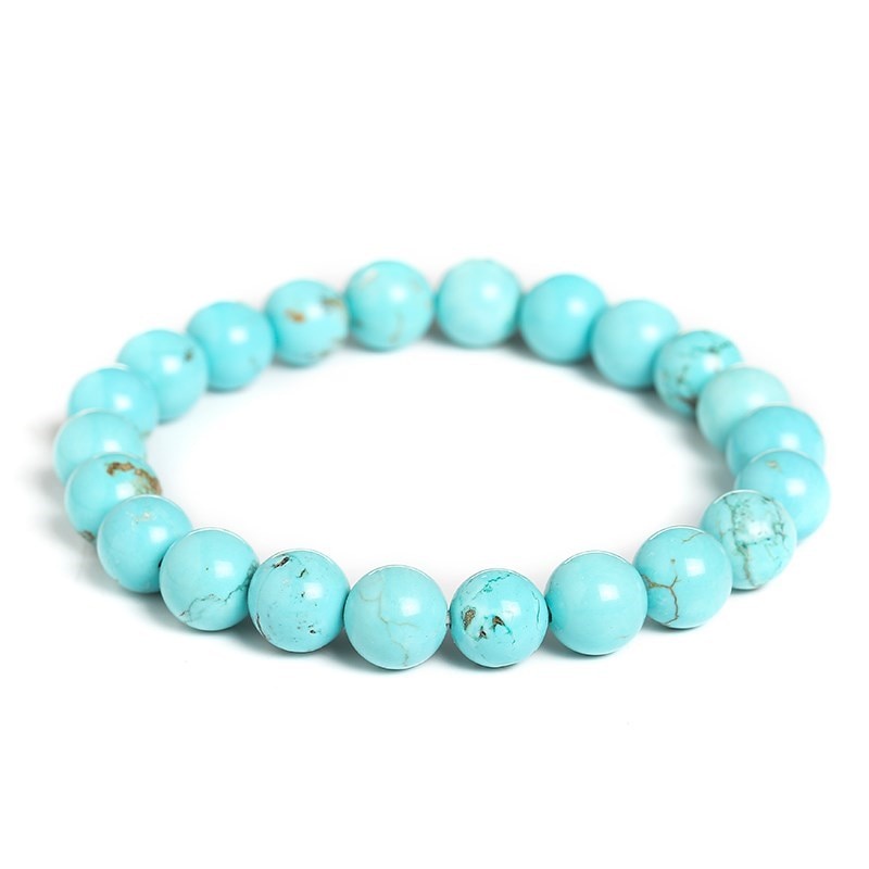 Gelang Blue Turquoise Stone 4/6/8/10/12 mm