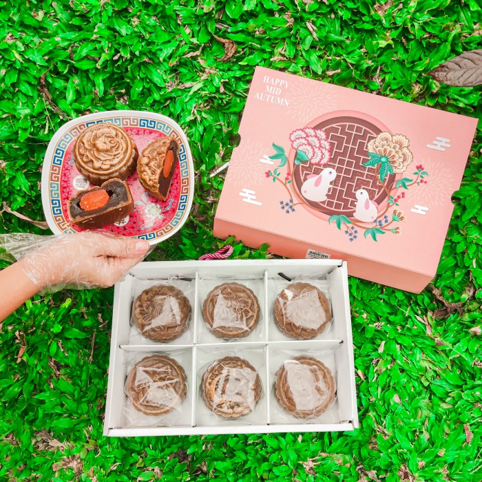 

(COD) Paket Parsel Mooncake Kue Bulan Hampers isi 6 Moon Cake 150 Gram