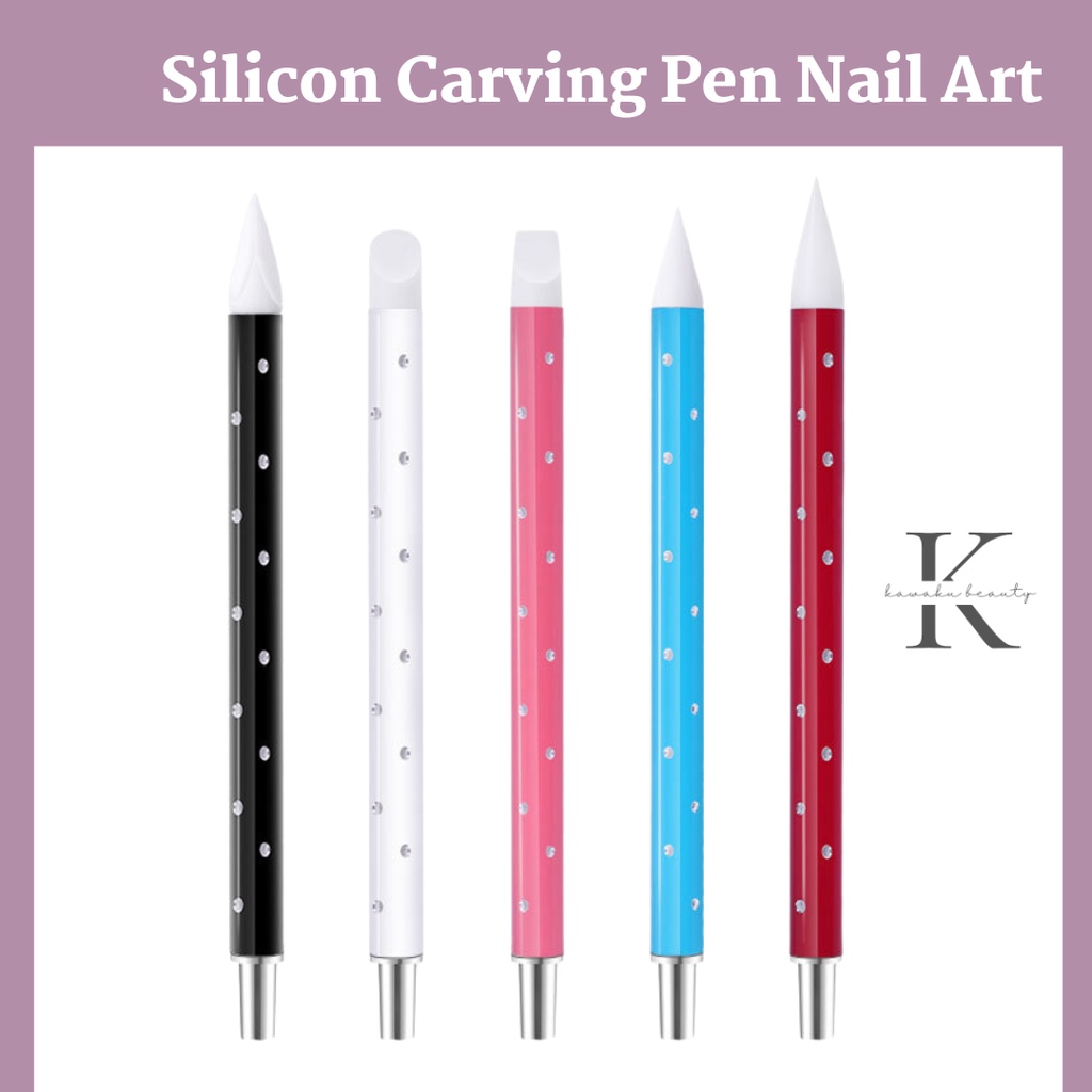 Silicon Carving Pen 3D Nail Art Polkadot (NP-4)