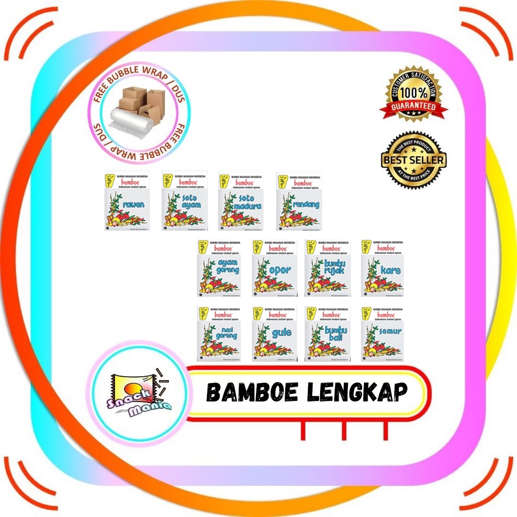 

Bamboe Original Lengkap Besar Bumbu Masak - Soto Rawon Gule Semur