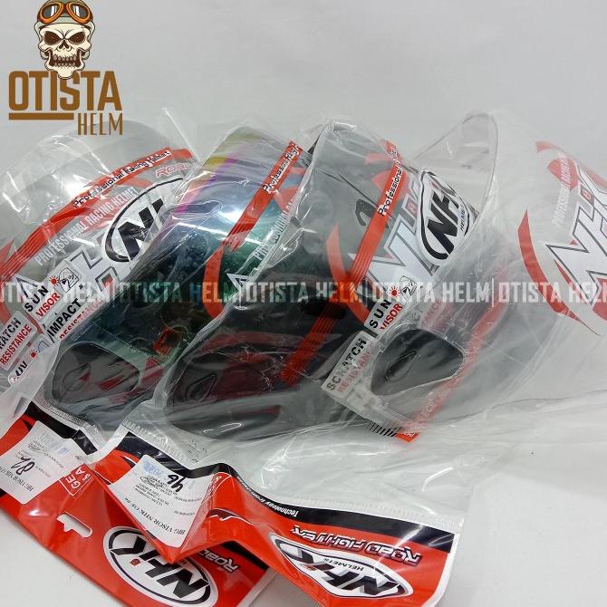 Aksesoris Kaca Main Visor Helm Nhk R6 Clear Pelangi Silver Anti Air