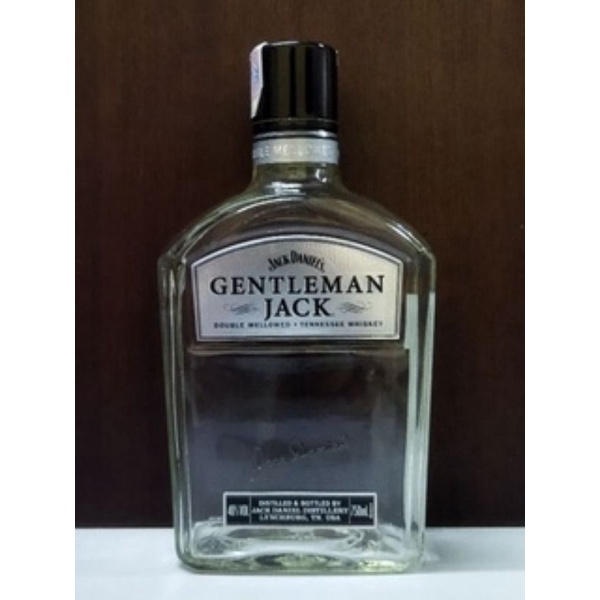 Botol bekas minuman import Jack Daniels Gentleman Jack / Hiasanrumah/pajangan/koleksi