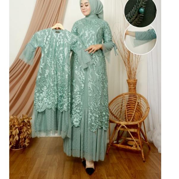 ✰ Gamis Couple Eviola Ibu Dan Anak Original / Gamis Tile Mutiara Couple Ibu dan Anak / Gamis Terbaru
