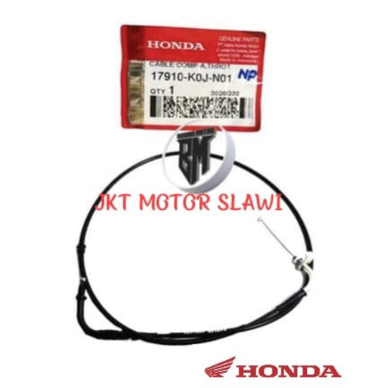 17910-K0J- N01 kabel gas atas honda genio ori ahm