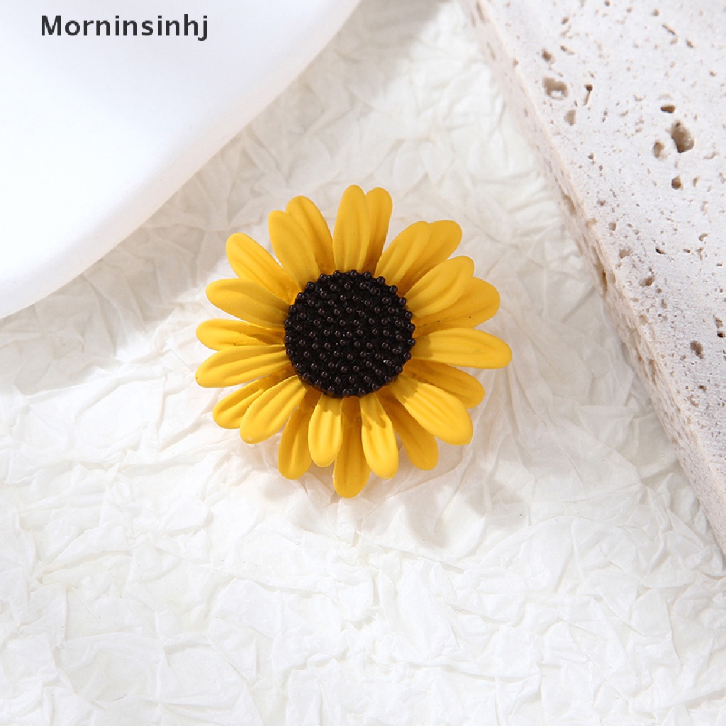 Mornin Bros Bunga Daisy Untuk Wanita Unisex Bunga Matahari Pesta Kantor Bros Pin Untuk Wanita Gadis Brooch Pin Bros Mantel Aksesoris Hadiah id