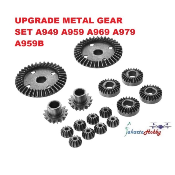 

Unik Upgrade Metal Gear Set RC Car A949 A959 A969 A979 A959B AJ-36 Berkualitas