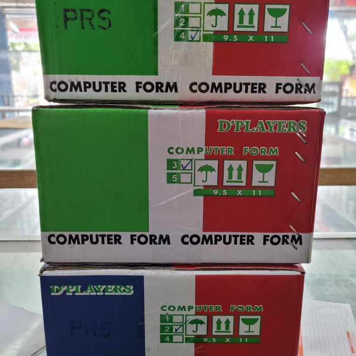 

Terlaris Continuous Form Kertas Komputer Ncr D'Players 9.5 X 11 4 Ply : 2 / Prs