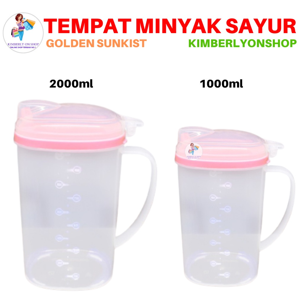 Tempat Minyak Goreng Wadah Minyak Goreng 1 Ltr / 2 Ltr Golden Sunkist