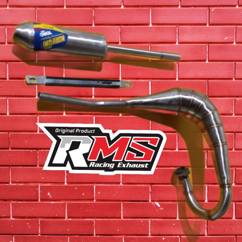 knalpot ts125, dt100, dt125, ninja trail stainless