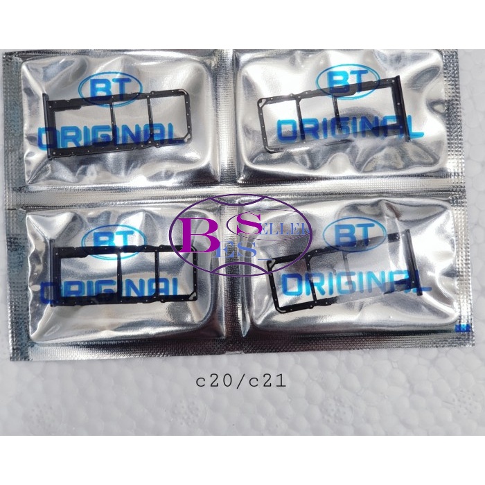 SIMLOCK SIMTREY SLOT TEMPAT KARTU SIMCARD OPPO REALME C20 C21 ORIGINAL - Hitam