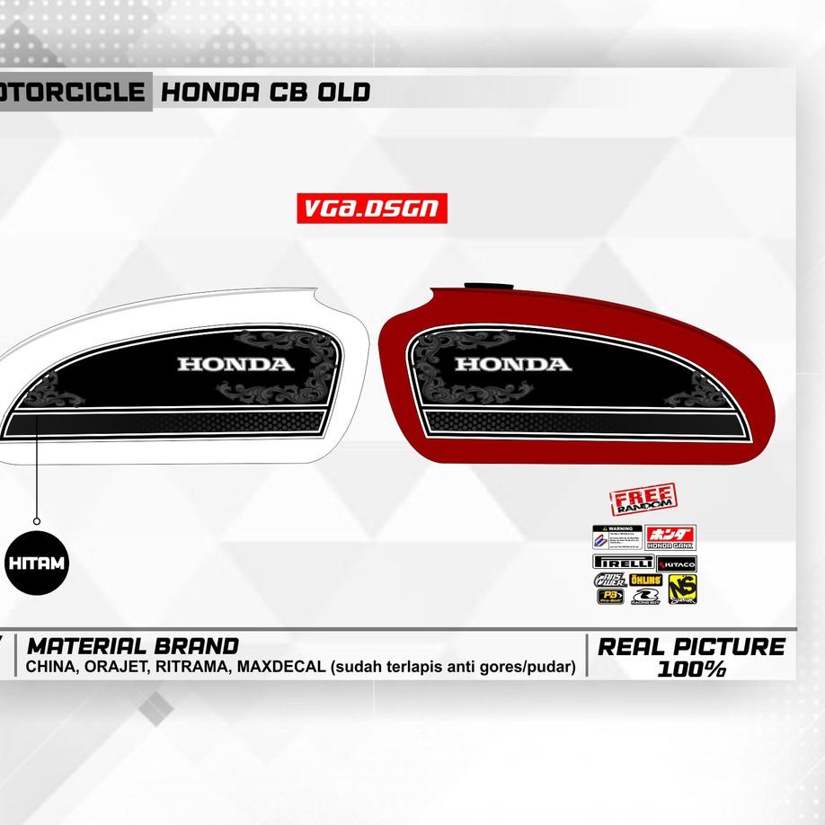 Cod - STIKER TANGKI CB POLOS CB BATIK STRIPING CB 125 CB 100 CB GLATIK STIKER VARIASI STRIPING HEREX