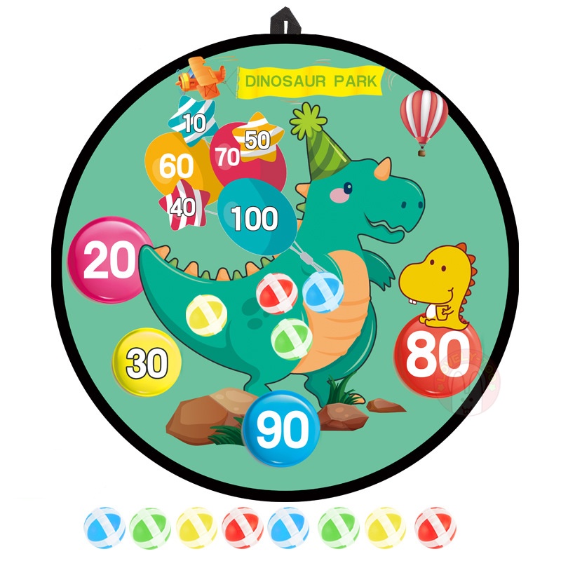 [Pengiriman Cepat] Bola Lempar Target Papan Anak Panah Mainan Lucu Lengket Bola Dart Board Mainan Pelatihan Serut Luar Ruangan Anak