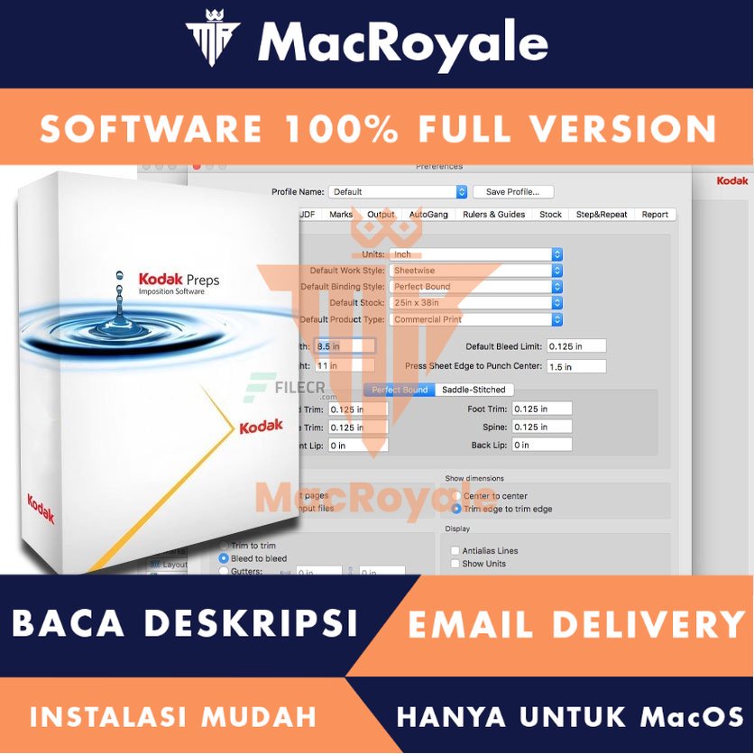 [MacOS] Kodak Preps Build 512 Full Version Lifetime Full Garansi - Perangkat lunak pra-cetak untuk meningkatkan efisiensi produksi cetak