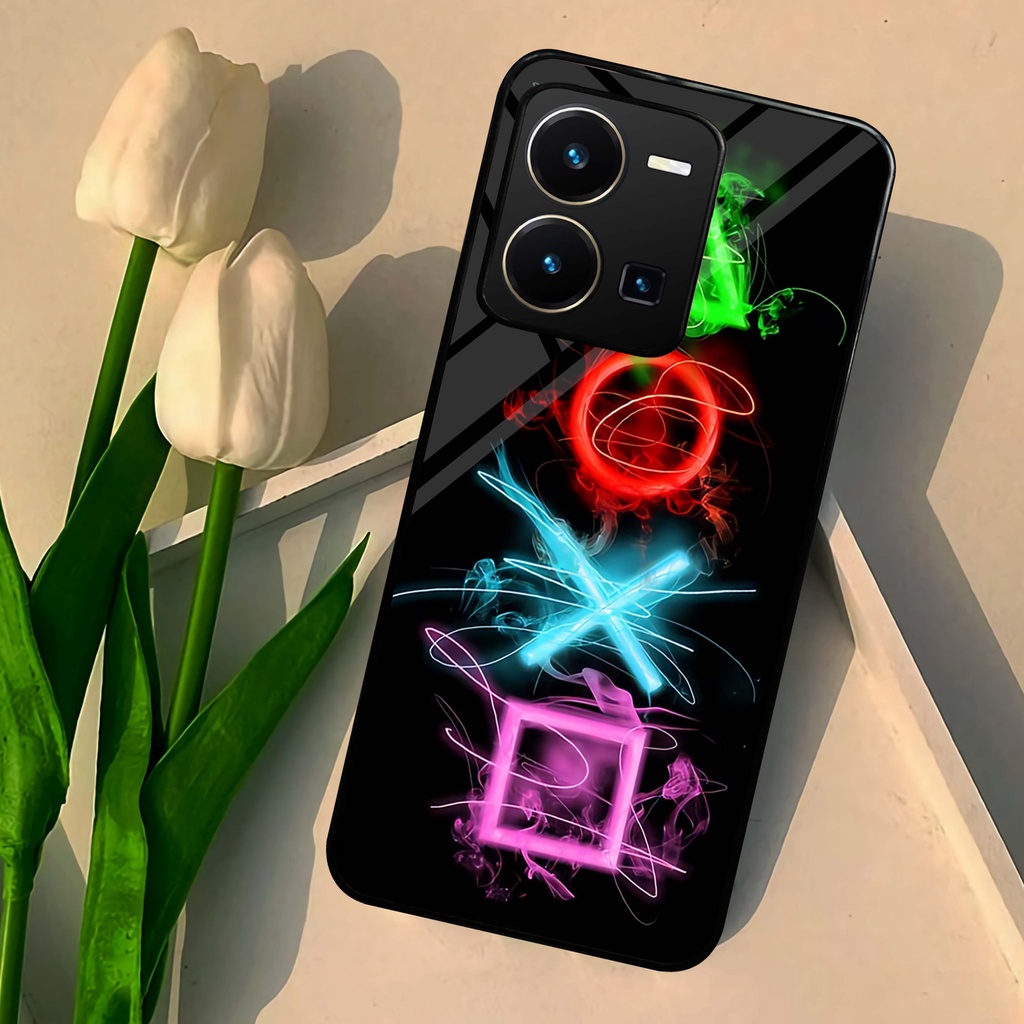 (MT49) Case | Hardcase Kilau Vivo Y35 | Casing Hp Vivo | Pelindung Smartphone Seven Case | Gamers