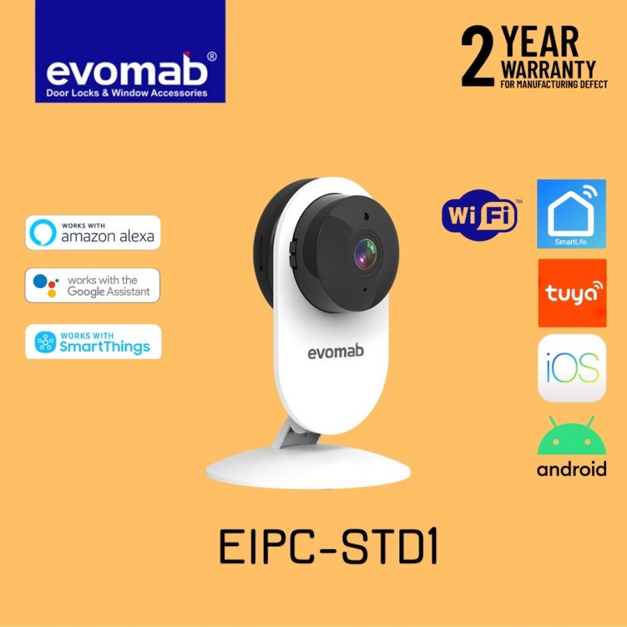 Evomab Kamera CCTV 1080P Wifi Aplikasi Lot Smart Home EIPC-STD1