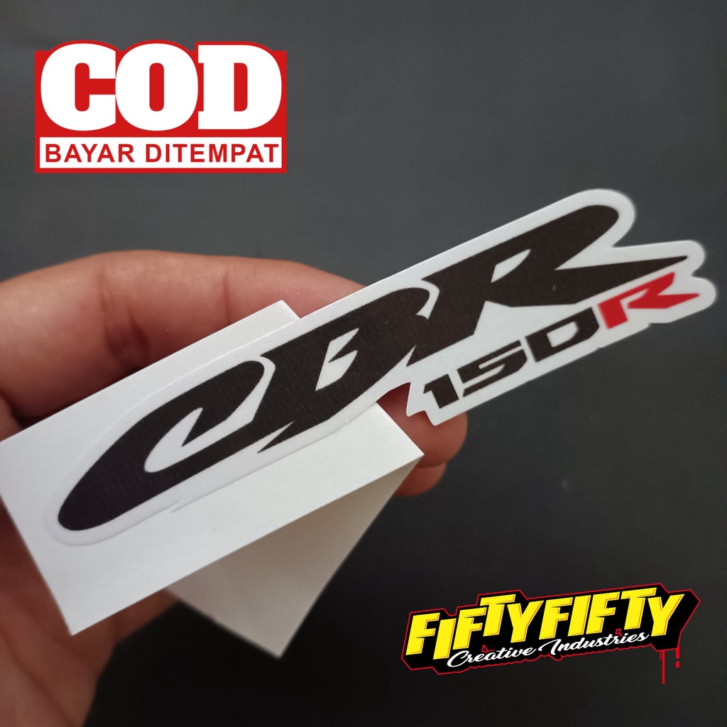 Stiker Print Cut CBR 150R Model 2 Stiker Printing Laminasi Glossy Stiker Motor Mobil Helm Sudah Membentuk Pola Desain