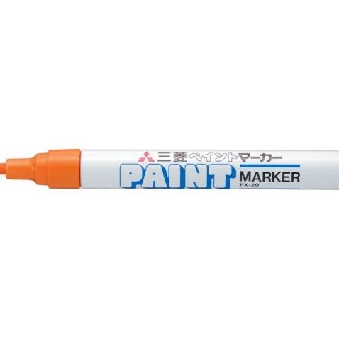 

Uni Paint Marker Orange PX20.4 Spidol Ban Spidol Logam Spidol Kaca