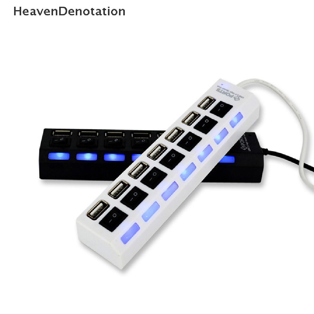 [HeavenDenotation] 7port USB HUB 2.0 Adapter Expander Multi USB Splitter Multiple Extender Switch HDV