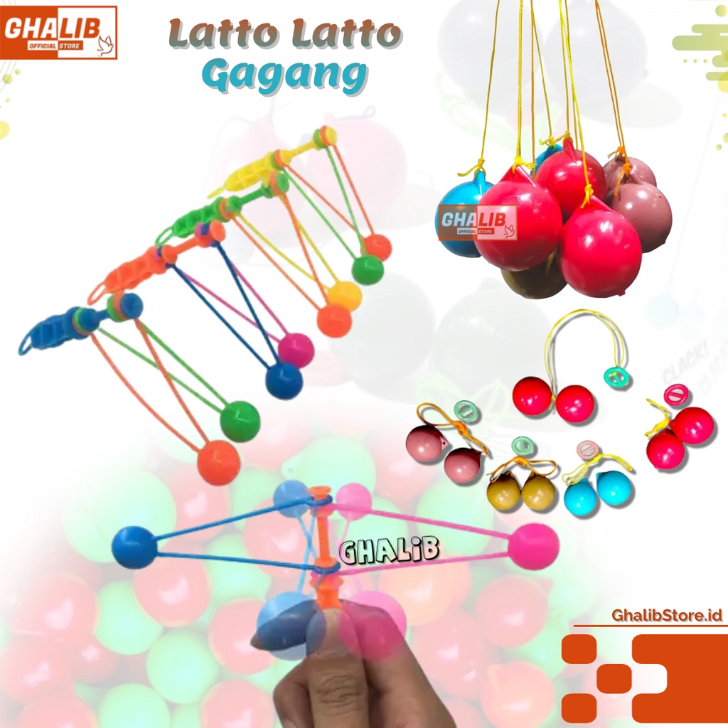 Lato Lato Gagang Mainan Jadul Latto Latto Stick tok tok etek Lato Anti Gagal Etek etek